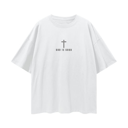"God Is Good" Loose-Drop Shoulder Tee